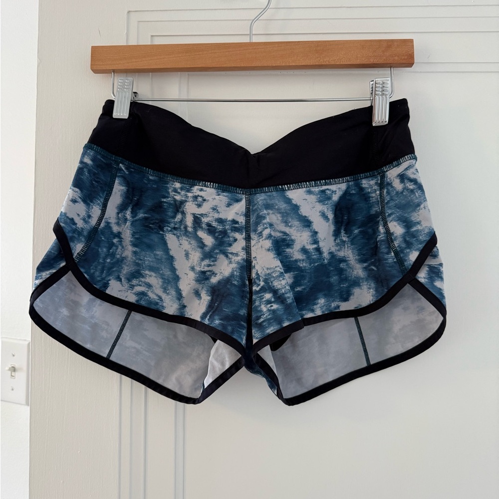 Lululemon Athletica Blue and Black Athletic Shorts